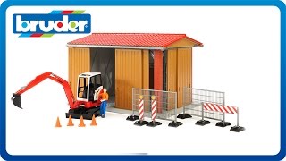 Bruder Toys bworld Construction Machine Hall 62020 [upl. by Anella25]