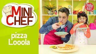 Receta FÁCIL de Pizza 🍕 MINI CHEF 👩‍🍳  Dubbi Kids [upl. by Leonidas98]