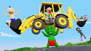 Pagal Bittu Sittu Aur Chirkut Wala Cartoon  Toy Jcb Wala Cartoon  Jcb Tractor  Gadi Wala Cartoon [upl. by Hselin]