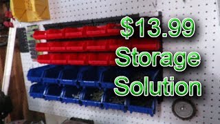 Harbor Freight Wall Mount Parts Rack  Workshop Wednesday Ep 03 [upl. by Radu696]