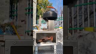 Meet our Mini Rocket Stove Compact yet powerful its perfect for your outdoor cooking needs [upl. by Ezaria]