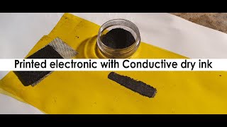 Printed electronic with Conductive dry ink [upl. by Yllek]