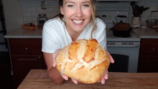 Homemade Bread for Beginners EASY Recipe in 5 Minutes of Hands On Time a Day [upl. by Alrzc]