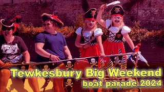 Tewkesbury Big Weekend Boat Parade 2024 [upl. by Jehius732]