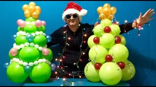 Christmas Tree Balloon Decoration Tutorial [upl. by Ibloc687]