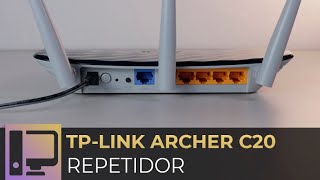 Como CONFIGURAR roteador TPLINK ARCHER C20 AC750  modo REPETIDOR [upl. by Acinorrev]