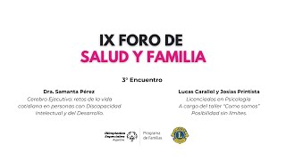 3° Encuentro  IX Foro de Salud y Familia [upl. by Enid]