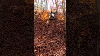 Rzr flips down a hill at Hatfield McCoy flip rollover hillclimb rzr hatfieldmccoytrail polaris [upl. by Hazmah]