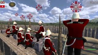 Mount and blade warband 1stEB Anglo Zulu mod event [upl. by Eirollam]