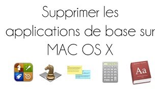 Supprimer les applications de base sur MAC OS X  Game Center  échecs  Aide mémoire [upl. by Schweitzer]