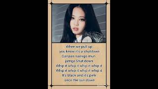 Black pink shut down lyrics blackpink [upl. by Parik]