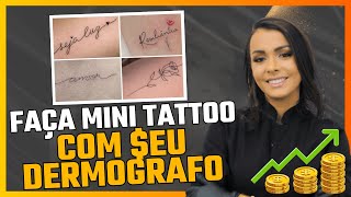 Curso de Mini tattoo com Dermógrafo como fazer mini tattoo tatuagem com Dermógrafo [upl. by Donnie]