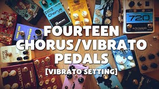 14 ChorusVibrato Pedal Shootout Vibrato Setting [upl. by Rebhun767]