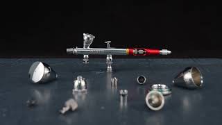 Discover Precision NEOECO 02MM Dual Action Gravity Feed Airbrush NCTSJ83P02 Showcase [upl. by Freud]