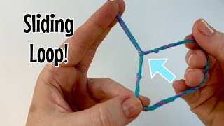 Adjustable bracelet loop tutorial  friendship bracelet sliding knot [upl. by Persons]