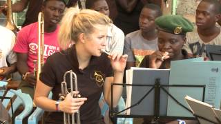 Alison Balsom and Guy Barker quotMusic as a Healerquot Brass for Africa trip 2014 [upl. by Philbin]