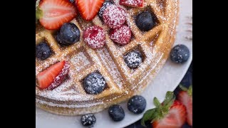 Easiest Belgian Waffle Recipe [upl. by Mccreary35]