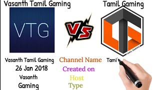 Vasanth Tamil Gaming vs Tamil GamingVTGvsTGTamil ComparisionFaisal tainment [upl. by Garvy953]