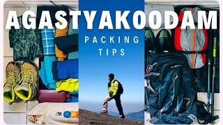 WHAT TO PACK FOR AGASTHYAKOODAM TREK  AGASTHYARKOODAM TREK  AGASTHYAMALAI  BACKPACKING TIPS [upl. by Florencia504]