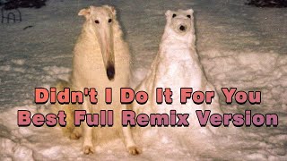 Didnt I Do It For You  Best Full Remix Version  Borzoi Dog Meme Song [upl. by Giza]