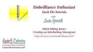 How to Customize a Monogram in Embrilliance Enthusiast [upl. by Schuler]