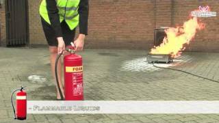 Fire Safety Training  How to Use a FOAM Fire Extinguisher [upl. by Rettke]