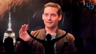 Las MEJORES REACCIONES del Público al ver a TOBEY MAGUIRE [upl. by Atteynek951]