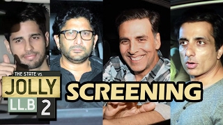 Jolly LLB 2 Screening  FULL VIDEO  Akshay Kumar Sidharth Malhotra Arshad Warsi Sonu Sood [upl. by Flavius747]