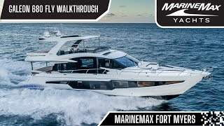 Galeon 680 FLY Full Walkthrough l MarineMax Fort Myers [upl. by Burnard]