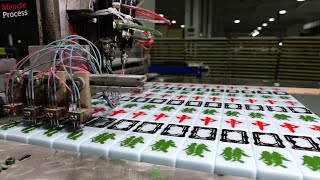 Unveiling the Magnificent Scene of Mass Production of Mahjong in a Chinese Factory [upl. by Adnarrim]