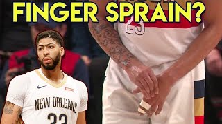 Anthony Davis INJURY  Doctor Explains Finger Sprain [upl. by Bourgeois407]