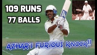 Mohammad Azharuddin 109 off 77 Balls vs South Africa 2nd Test 1996  AZHARS MOST FURIOUS CENTURY [upl. by Sophia]