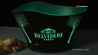 belvedere vodka logo led ice bucket [upl. by Aniled238]