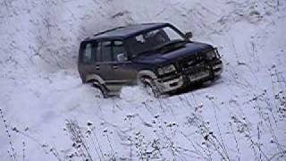 Opel MontereyIsuzu Trooper in deep snow [upl. by Milli]