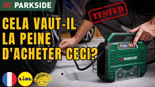 COMPRESSEUR NUMÉRIQUE PORTATIF 12 V230 V Parkside PMK 150 A1 FRANCE FRANÇAIS LIDL [upl. by Milly]