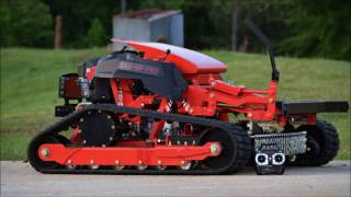 remote control caterpillar lawn mower robot made by Vigorun Techfarmer farm [upl. by Atterehs]