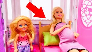 Barbie baby doll videos  Pregnant Barbie doll goes to hospital [upl. by Norat109]