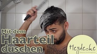 Haare waschen unter der Dusche mit Haarteil  so wirds gemacht [upl. by Voorhis]