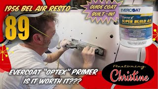 E89 Evercoat quotOptexquot Polyester Primer RESULTS 1956 Chevy Bel Air Restoration [upl. by Fruma]