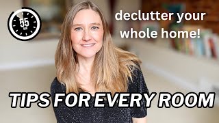 MASSIVE HOME DECLUTTERING COURSE BEST DECLUTTERING TIPS FOR EVERY ROOM  decluttering worksheet [upl. by Ojimmas]