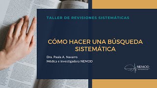 Conferencia Cómo hacer una búsqueda sistemática [upl. by Russia371]