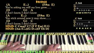 Something The Beatles Piano Cover Lesson with ChordsLyrics [upl. by Ylrae]