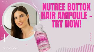 Nutree Bottox Hair Pink Ampoule [upl. by Crisey922]