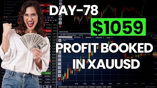 Day78  1059 Profit booked in xauusd xauusdlivetrading profitbooking daychallenge day78 [upl. by Tosch111]