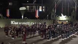 Massed Pipes amp Drums Airborne Taptoe Oosterbeek 2024 [upl. by Sterne]