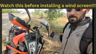 Remove wind buffeting with RS0  Cheapest and easiest way for you Save your money  KTM ADV 390 [upl. by Sumerlin474]