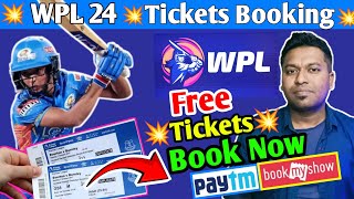 WPL 24 Tickets FREE में मिलेगा PaytmBMS पर  WPL ticket Booking for Rs0 [upl. by Nicolea]