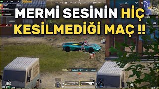 MERMİ SESİNİN HİÇ KESİLMEDİĞİ MAÇ  😯  PUBG MOBILE [upl. by Nelyk427]