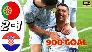 Portugal vs Croatia 21 Highlights UEFA Nations League 202425 [upl. by Aletse]