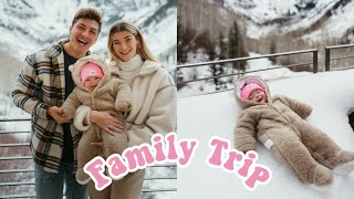 Taking Our Baby To The Snow For The First Time  Family Vacation [upl. by Wills]